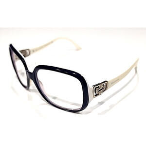 Bvlgari 8020-B 896/8G No Lenses Blue White Square Sunglasses Frame 57-16 125